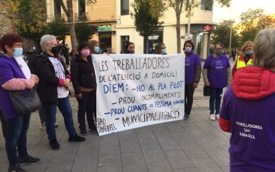 Les treballadores del SAD aquesta tarda a Sant Roc | Ràdio Sabadell